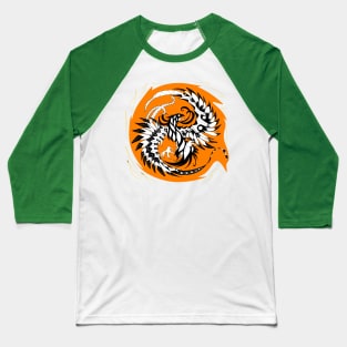 the phoenix on fire kaiju ecopop pattern Baseball T-Shirt